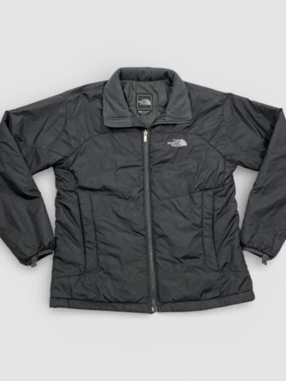 The North Face Black Nylon Zip Up Lightweight Puffer Jacket Men's S
